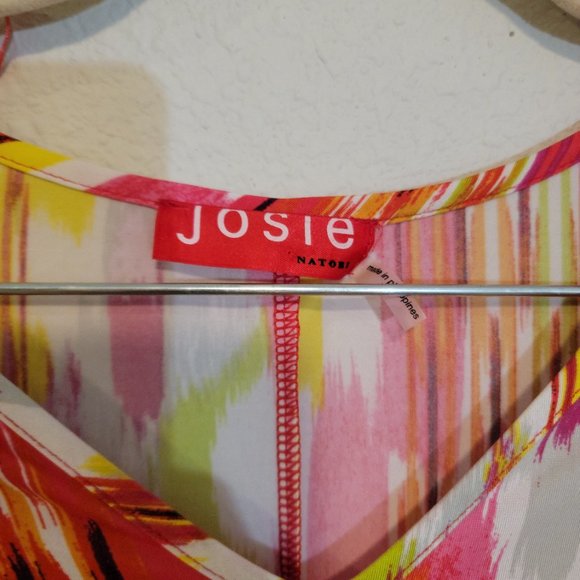 Josie Natori Ikat Top in size XS - Picture 2 of 4